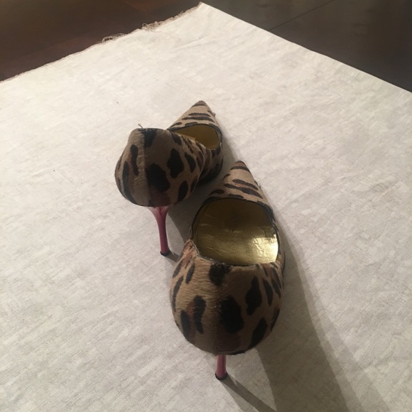 AUTHENTIC GIUSEPPE ZANOTTI ANIMAL SKIN RED HEELS